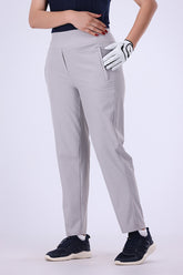 Women Golf Pants Silver Grey
